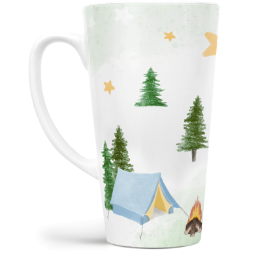 Fotohrnek latte velký - originální dárek - Watercolor camping